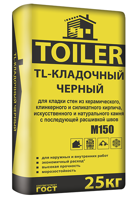 TOILER TL-КЛАДОЧНЫЙ ЧЕРНЫЙ 25кг